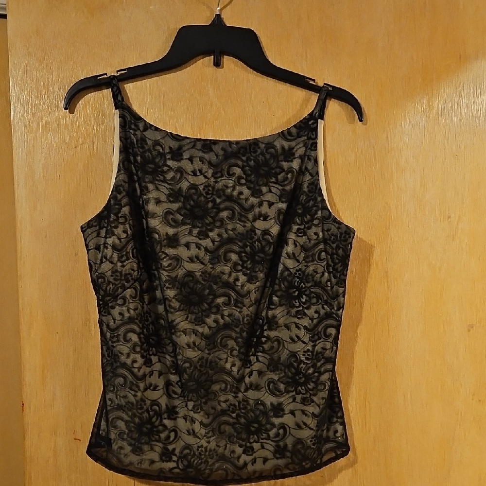 Trio New York Black Lace Camisole